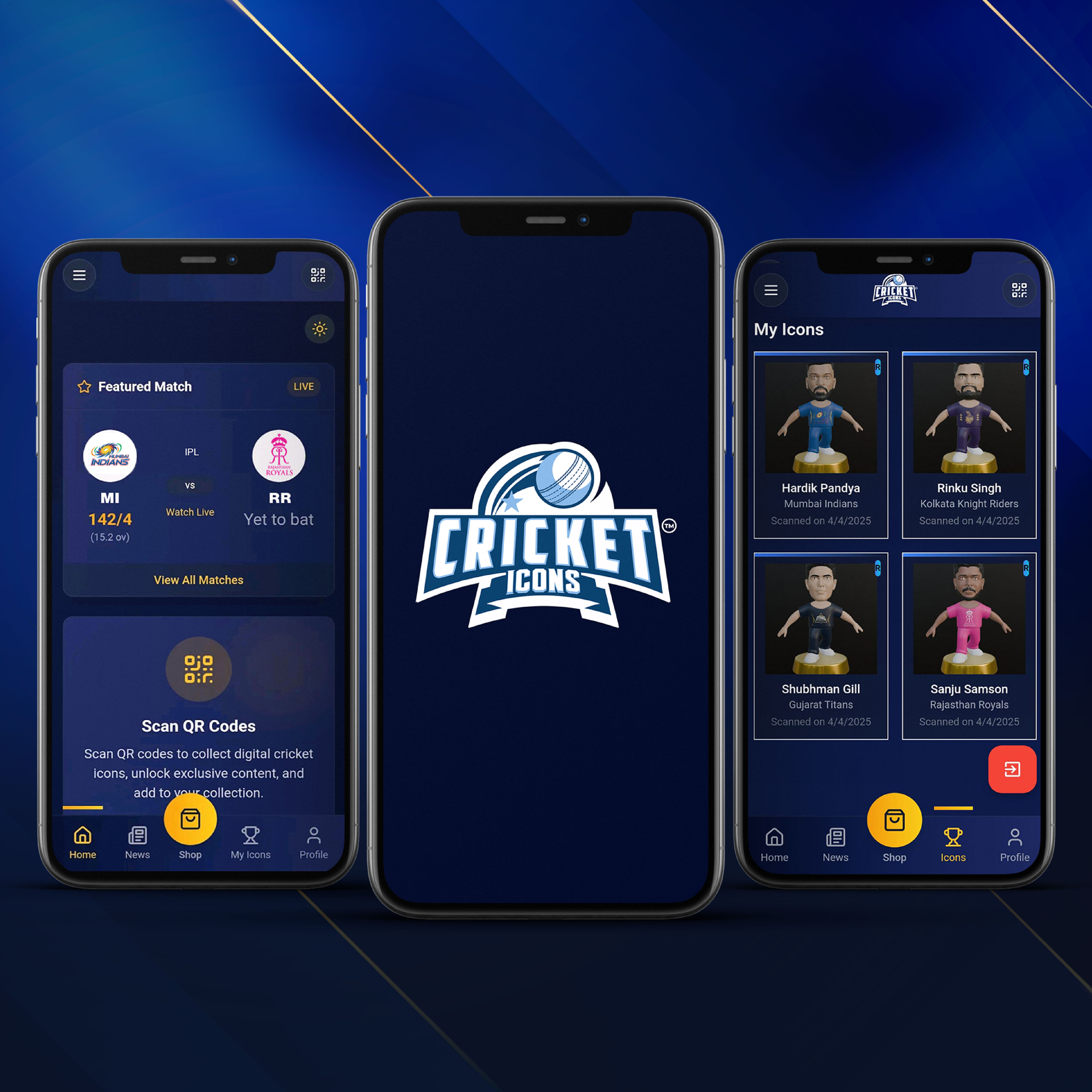 Cricket Icons App Experience